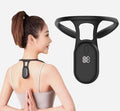 kainchhi black smart posture corrector with digital display, worn by a woman